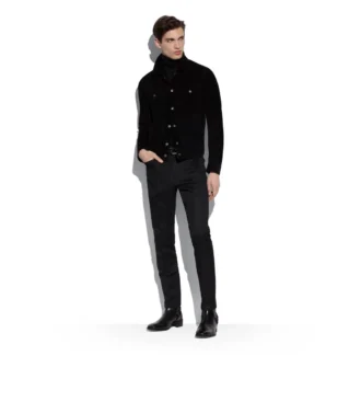 Giacca western in camoscio cashmere