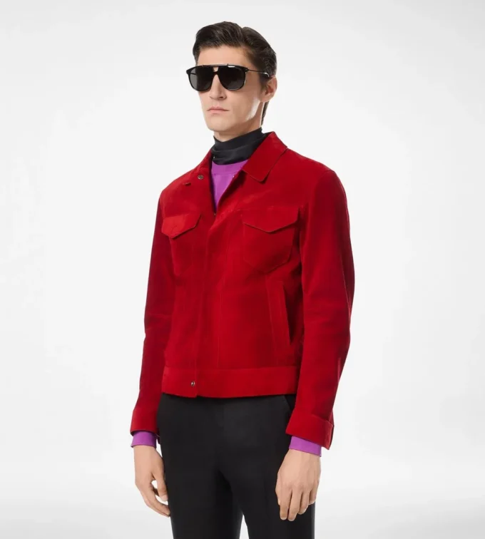 Giacca western in camoscio cashmere Giacca western in camoscio cashmere