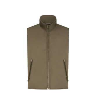 Gilet foderato in cashmere