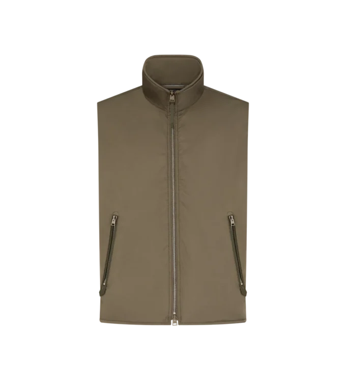 Gilet foderato in cashmere