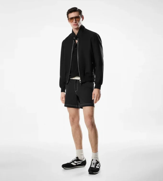 Harrington doppio strato in lana leggera Harrington doppio strato in lana leggera