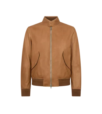 Harrington in pelle martellata