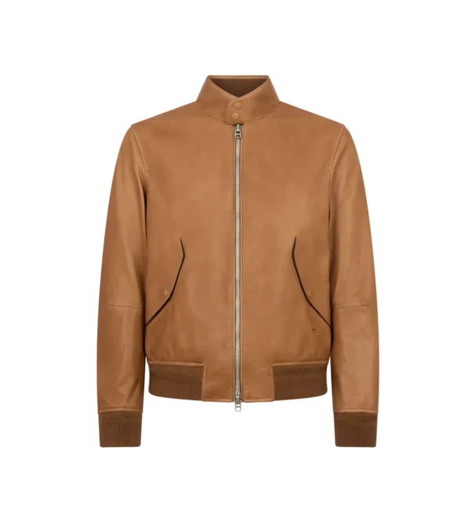 Harrington in pelle martellata