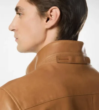 Harrington in pelle martellata