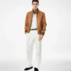 Harrington in pelle martellata