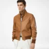 Harrington in pelle martellata
