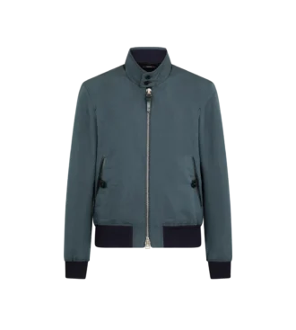 Harrington in popeline pregiato Harrington in popeline pregiato