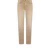 Jeans dritti in cotone sabbia lavato