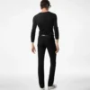 Jeans neri elasticizzati a taglio dritto