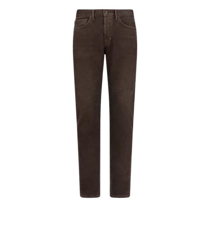 Jeans western a taglio dritto in denim