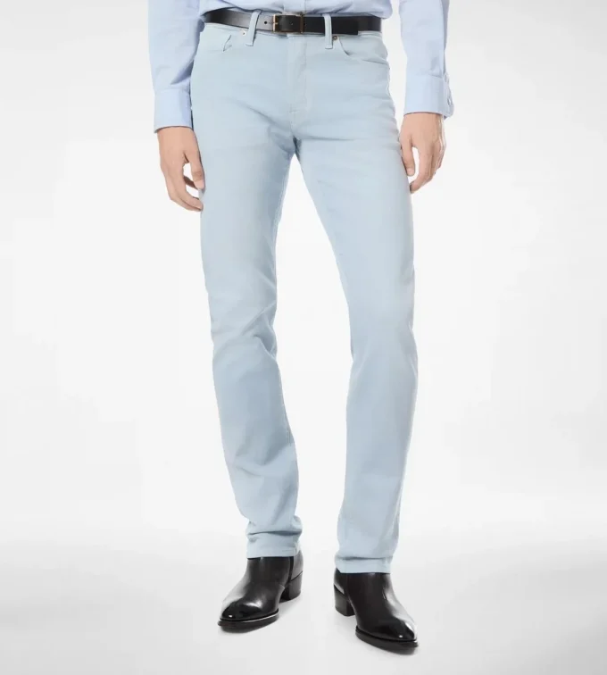 Jeans western a taglio dritto in denim Jeans western a taglio dritto in denim