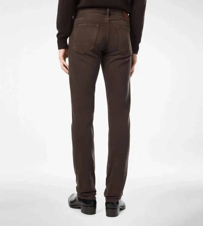Jeans western a taglio dritto in denim