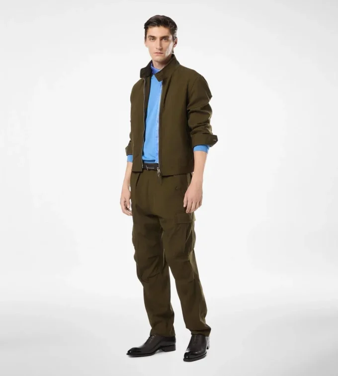 Lana Cashmere Seta Reps Harrington