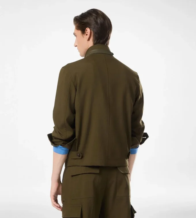 Lana Cashmere Seta Reps Harrington