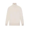 Maglia a collo alto in cashmere e seta a maglia fine