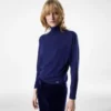 Maglia a maniche lunghe con collo alto e placca metallica Tom Ford
