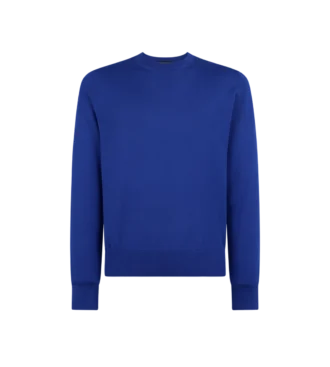 Maglia fluida in seta con collo a giro