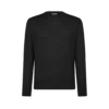 Maglia girocollo in alpaca e seta senza cuciture