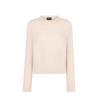 Maglia girocollo in cashmere e seta ultrasoft