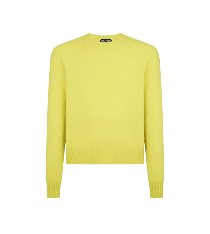 Maglia girocollo in cashmere infeltrito Maglia girocollo in cashmere infeltrito
