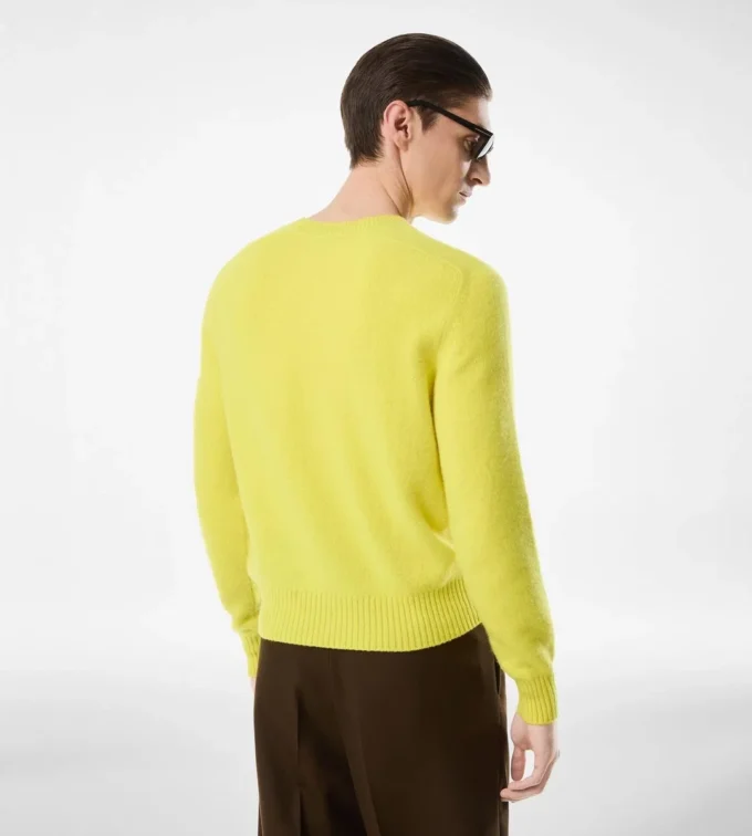 Maglia girocollo in cashmere infeltrito Maglia girocollo in cashmere infeltrito