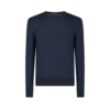 Maglia girocollo in pura lana a maglia fine