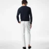 Maglia girocollo in pura lana a maglia fine