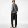 Maglia in cashmere e lana d’agnello con mezza zip