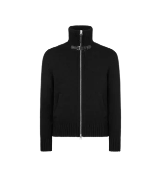 Maglia in lana merino con zip