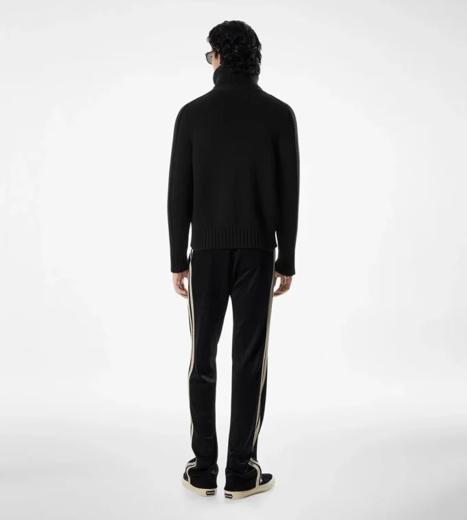 Maglia in lana merino con zip Maglia in lana merino con zip