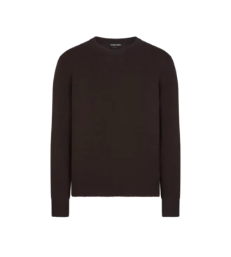 Maglia leggera in misto cotone con collo a giro