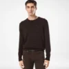 Maglia leggera in misto cotone con collo a giro