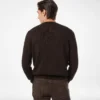 Maglia leggera in misto cotone con collo a giro