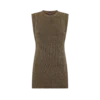 Maglia senza maniche con scollo rotondo e spacchi laterali Maglia senza maniche con scollo rotondo e spacchi laterali