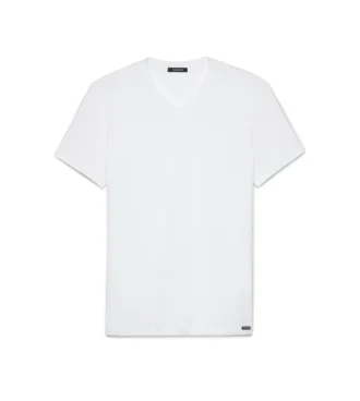 Maglietta in cotone con scollo a V