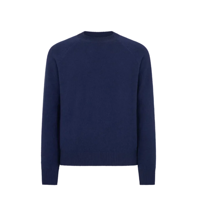 Maglione girocollo in cashmere e lana d’agnello