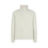 Maglione in cotone, seta e cashmere con mezzo bottone