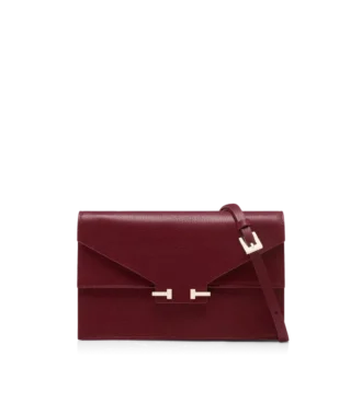 Mini borsa Aube in morbida pelle fiore