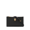 Mini borsa con lucchetto in pelle a grana naturale con tracolla Mini borsa con lucchetto in pelle a grana naturale con tracolla