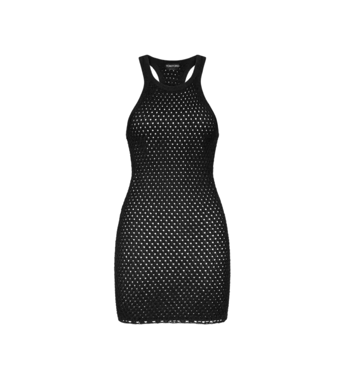 Miniabito da cocktail con scollo a vogatore