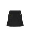 Minigonna con tasche applicate