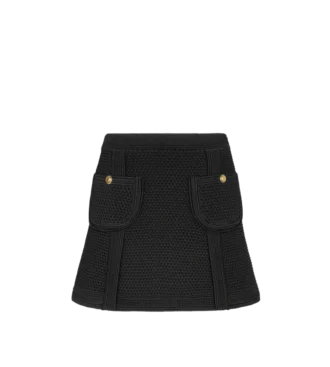 Minigonna con tasche applicate