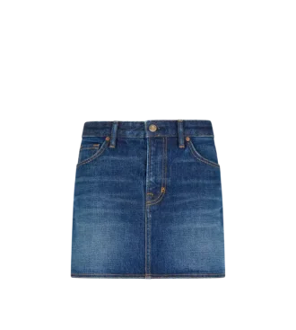Minigonna in denim stone washed