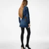 Minigonna in denim stone washed