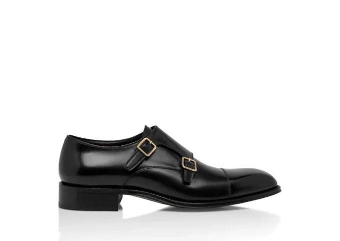 Monk strap Claydon in pelle