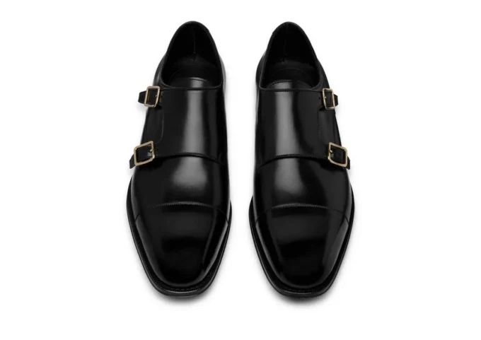 Monk strap Claydon in pelle
