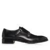 Monk Strap Elkan in pelle brunita