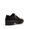 Monk Strap Elkan in pelle brunita