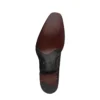 Monk Strap Elkan in pelle brunita