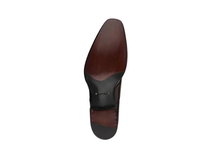 Monk Strap Elkan in pelle brunita